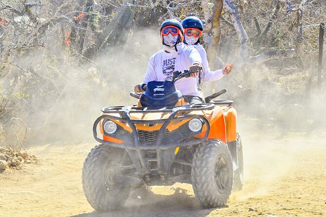 Adventure in Los Cabos Margaritas beach in ATV/UTV desert tour - From hotel pickup to the G-Force Adventures park