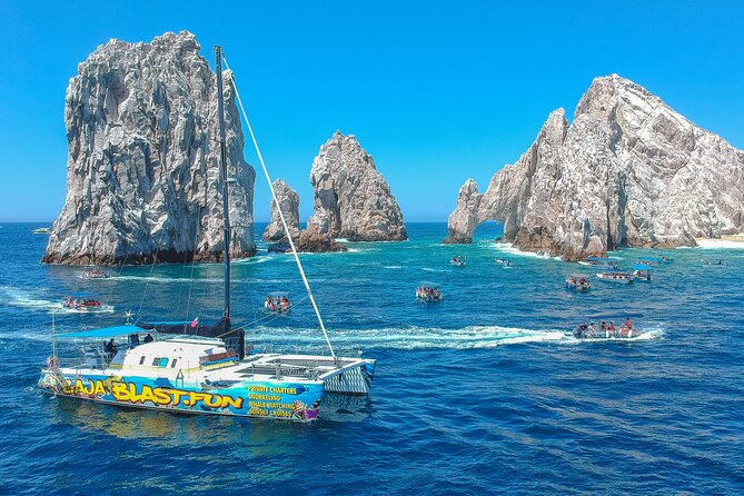 All Inclusive Cabo Boat Tour: Snorkeling, Food, and Drinks - Leaving Medano Beach and Cabo Marina