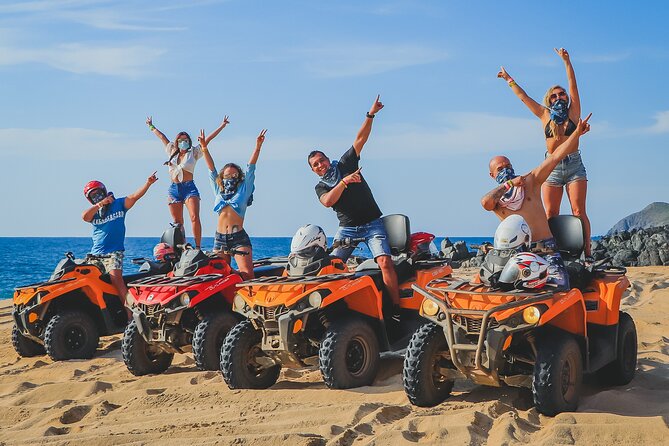 Beach, ATV, and Camel Ride Combo Tour - Meeting the camels by the Pacific