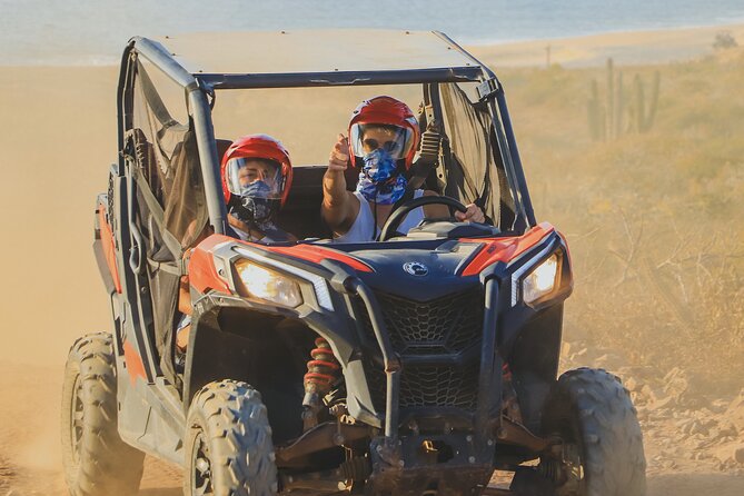 Beach UTV and Sky Bike Combo in Cabo - Riding a Polaris RZR across Baja terrain