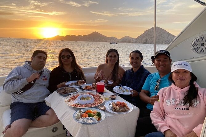 Cabo Arch Sunset Yacht Tour - Dinner & Drinks — Up to 18 Guests - What the boat feels like for different group sizes