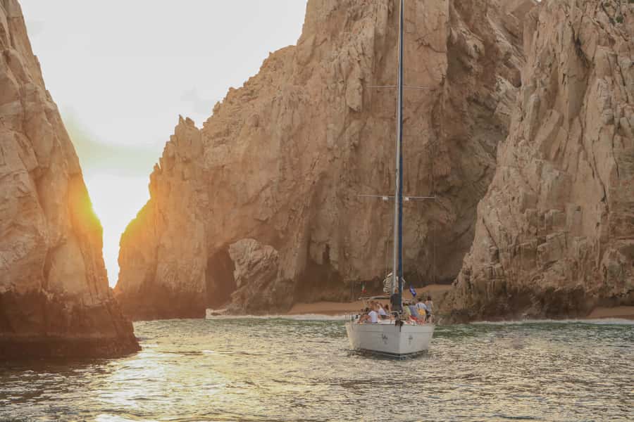 Cabo Luxury Sunset Sailing Adventure with Open Bar - From Cabo Adventures to the marina