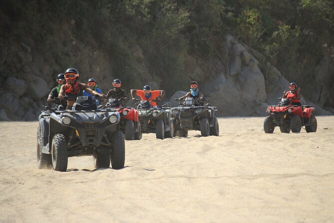 Cabo Migrino Beach and Desert ATV Tour plus Tequila Tasting - From Cabo hotels to the Migrino Desert