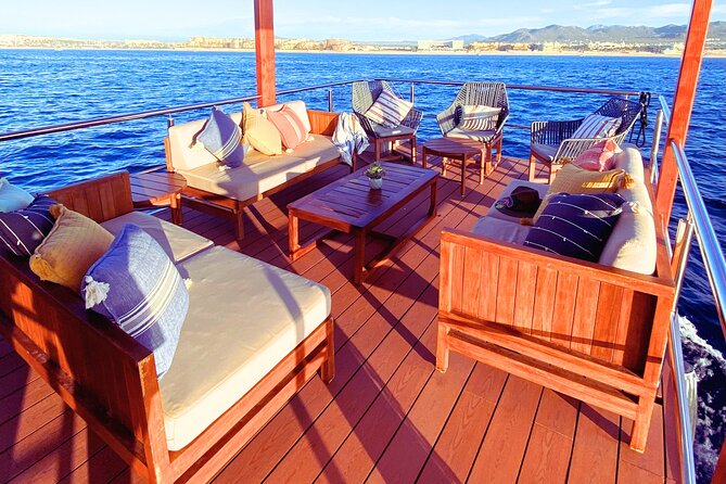 Cabo Private Catamaran: Chill Experience with Sup and Float Mat - The boat’s second floor and onboard comforts