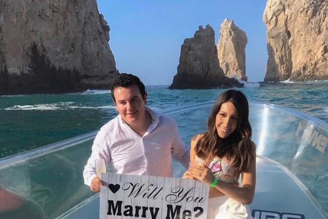 Cabo's Original Clear Boat Tour: See all of the tourist locations - Divorce Beach, where the Pacific gets rough