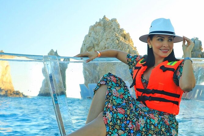 Cabo's Original Clear Boat Tour: See all of the tourist locations - Playa de los Amantes and the calm side of Cabo
