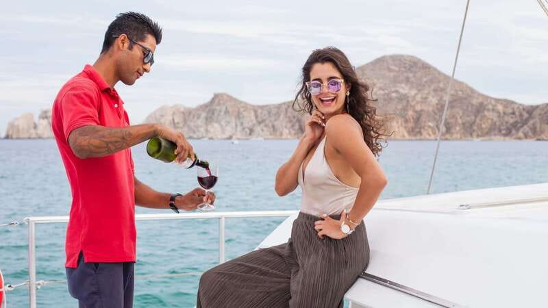 Cabo San Lucas: 2 Hour Sunset Cruise with Food and Wine - Cheese, fruit, wine, and an open bar