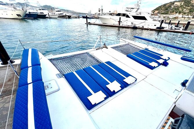 Cabo San Lucas All-Inclusive Private Catamaran Snorkeling Cruise - Leaving the marina with Papillon Yachts