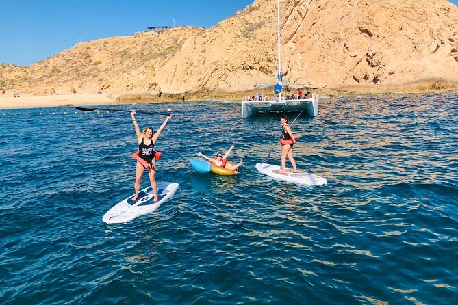 Cabo San Lucas and Santa Maria Bay Snorkeling Sightseeing Cruise - Food, drinks, and the party-boat mood