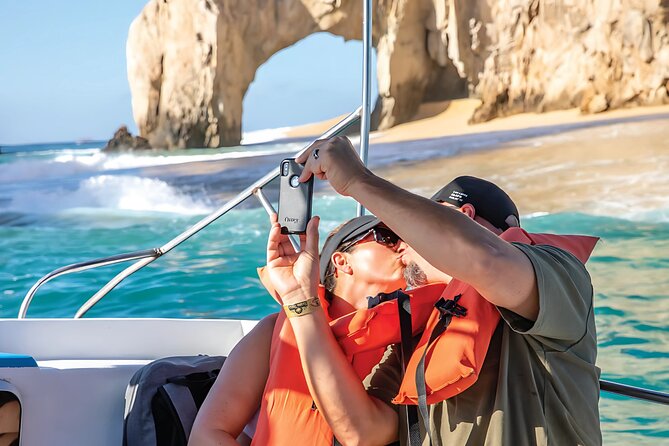 Cabo San Lucas Arch & City Tour: Glass-Bottom Boat & Tequila - Cabo’s Arch from the water