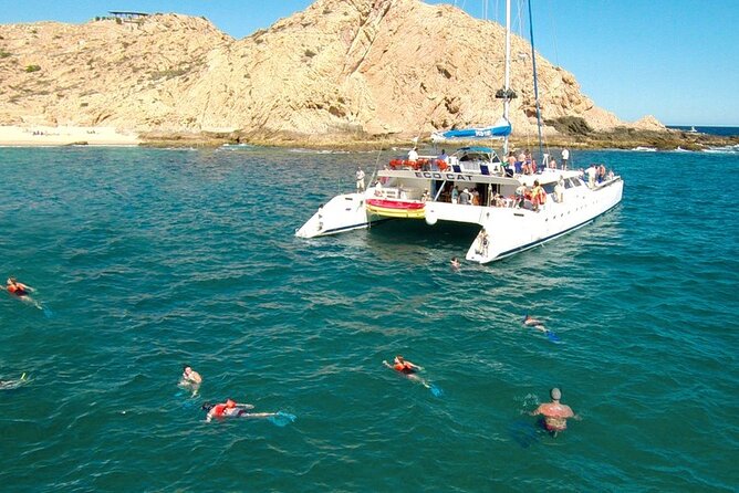 Cabo San Lucas Catamaran Cruise: Snorkel or Sunset Adventure - Lover’s Beach and El Arco from the water