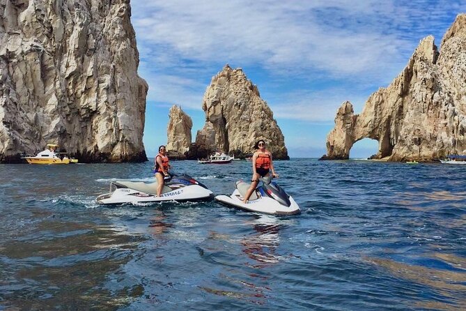 Cabo San Lucas Jet Ski Rental - Riding across Cabo Bay