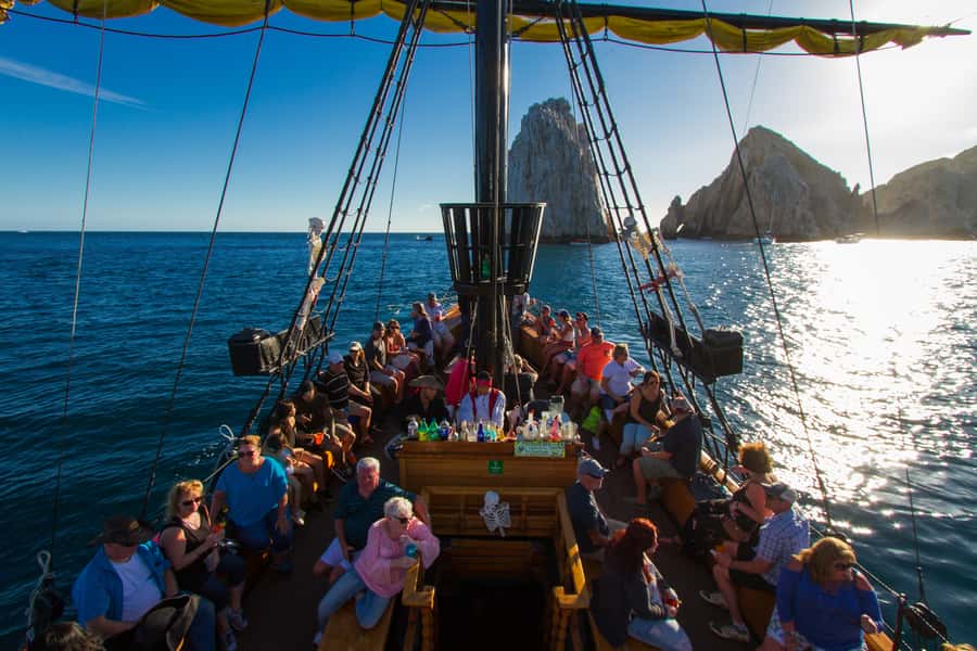 Cabo San Lucas: Pirate Cruise with Snorkel Treasure Hunt - Starting at Los Arcos and the sea-lion clues