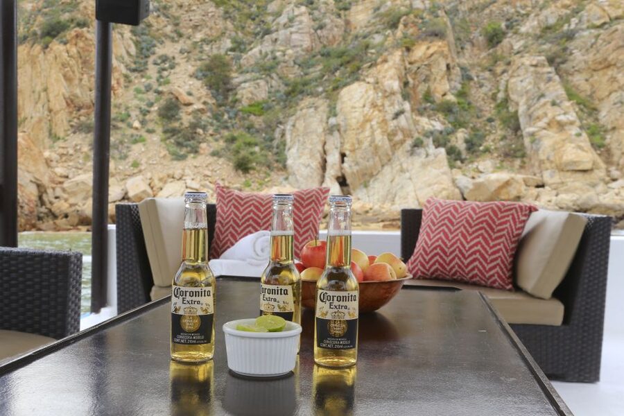 Cabo San Lucas: Private Catamaran Cruise - Lovers Beach, Pelican Rock, and the snorkeling stop