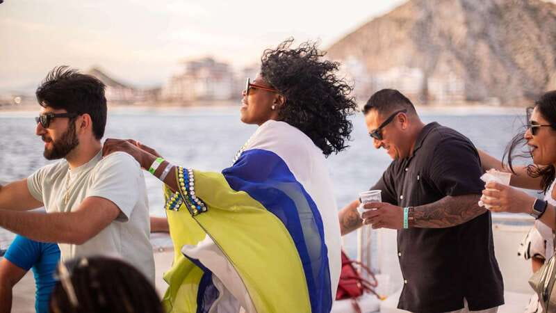 Cabo San Lucas: Sunset Party Cruise with Open Bar - Pacific water, sunset, and the roughest part of the ride