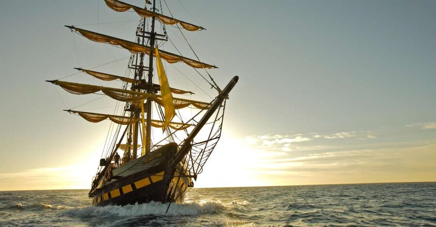 Cabo San Lucas: Sunset Pirate Ship Cruise with Dinner Show - A pirate show with Cabo scenery