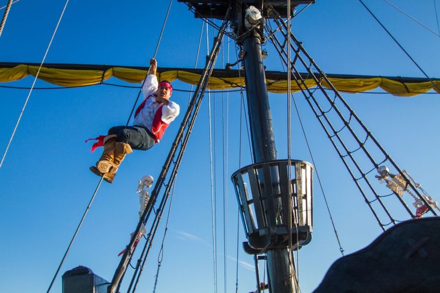 Cabo San Lucas: Sunset Pirate Ship Cruise with Dinner Show - Sunset from the Sea of Cortez