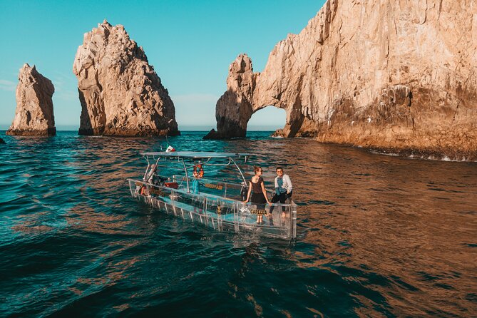 Experience the Clear Boat adventure & Cabo San Lucas City Tour - A clear view of Cabo’s famous Arch