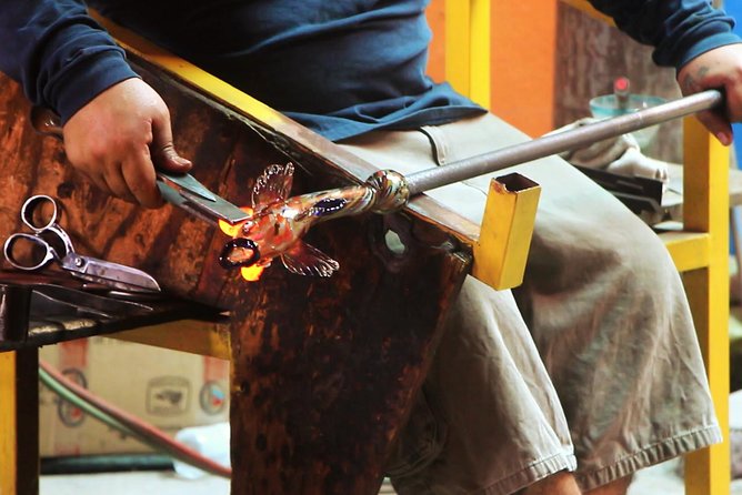 Explore Los Cabos City Tour, Glass-Bottom Boat Ride, Lunch and Shopping! - Watching glass take shape at the factory