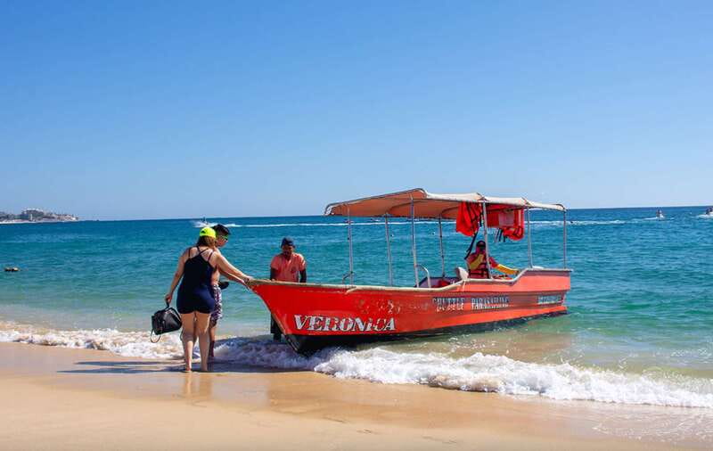 Glass Bottom Boat Tour Arch Cabo - Crossing toward Land’s End