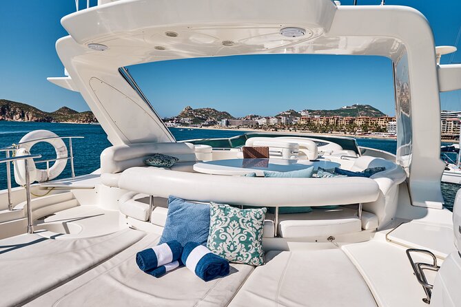 Heather Nikki 80 ft Italian Azimut Yacht Rental - Starting at the Cabo San Lucas marina