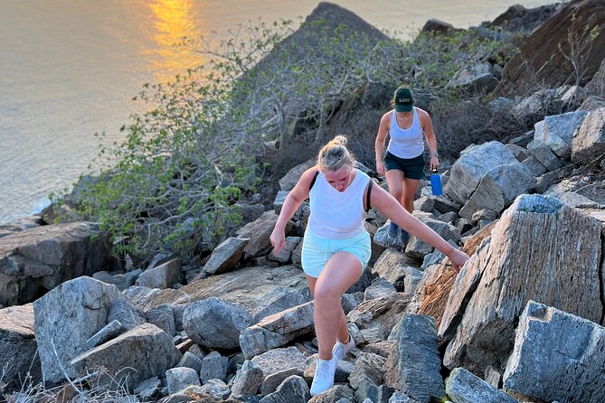 Hiking Todos Santos at Sunset - The rocky climb above the Pacific