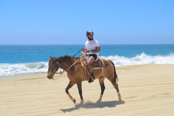 Horseback Riding Beach and Desert Adventure - Riding through desert and mountain paths