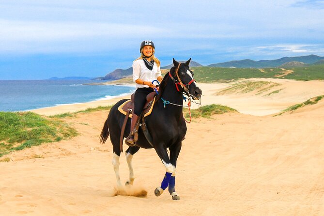Horseback Riding Beach and Desert in Cabo - Riding through the dry Baja hills