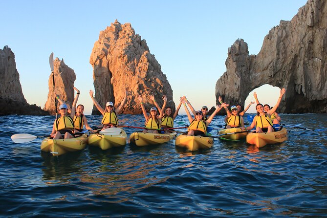 Kayak Expedition to the Arch of Cabo San Lucas, Lovers Beach & Snorkel - Neptune’s Finger and the coast add useful context