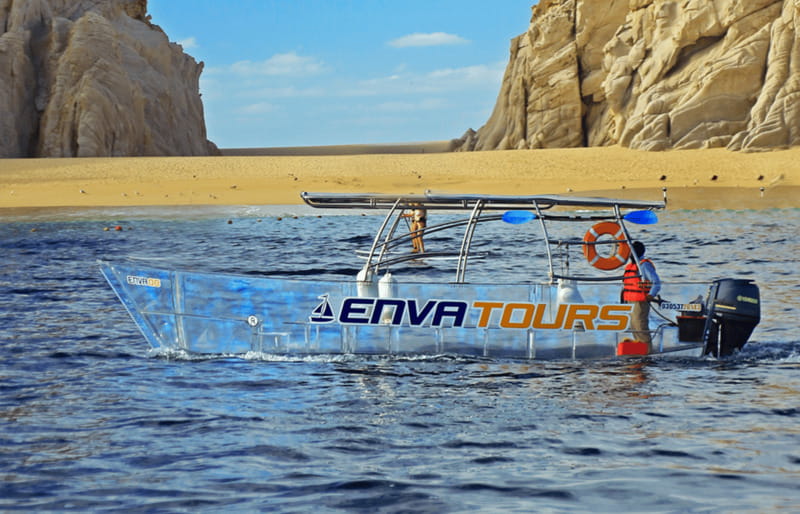 Los Cabos Arch & PelicanRock Cabo San Lucas CrystalBoat Tour - Reaching the Arch and its unusual rock names