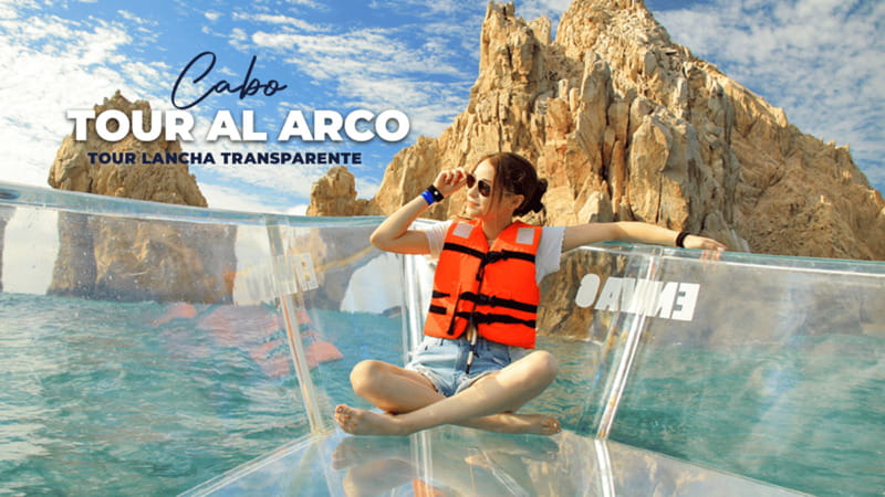 Los Cabos Arch & PelicanRock Cabo San Lucas CrystalBoat Tour - Lovers Beach, Balconcito Beach, and Pelicano Beach on the return
