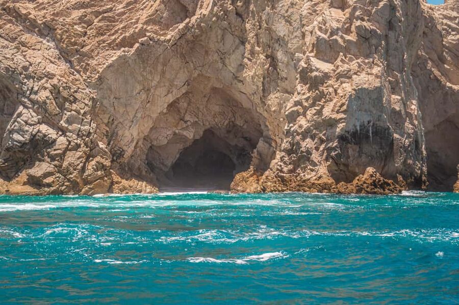 los cabos arch tour & drinks +snorkel tour - Cabo San Lucas Bay, viewed from the water