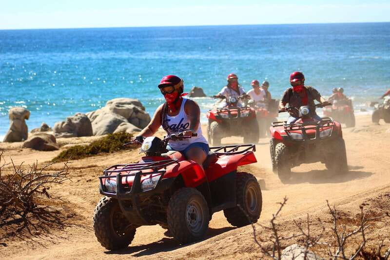 Los cabos:ATV beach&desert with transfer & tequila tasting - Riding from desert tracks to the Pacific