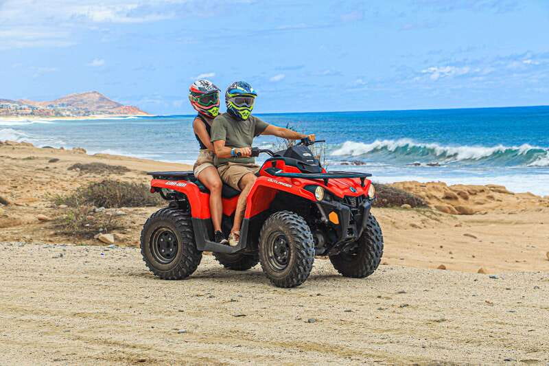 Los Cabos: ATV Off-Road Adventure – Cross the Wooden Bridge - Getting comfortable on the ATV