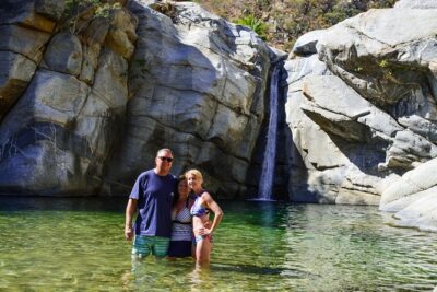 Hiking at the Fox Canyon with Waterfall