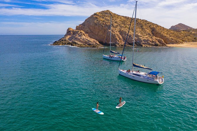 Los Cabos Luxury Sailing, Snorkel and Lunch Cruise - Sailing back toward the marina