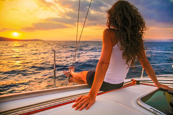 Los Cabos Luxury Sunset Sail with Light Appetizers and Open Bar - Sunset from the middle of Cabo Bay