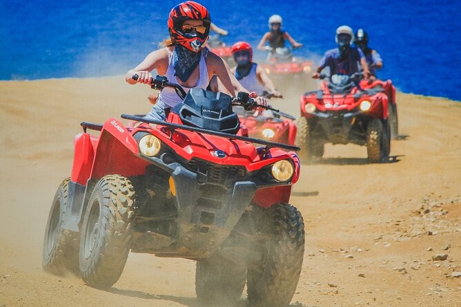 Los Cabos Migriño Atv Beach and Desert Adventure - Sand dunes, beach, and ocean cliffs