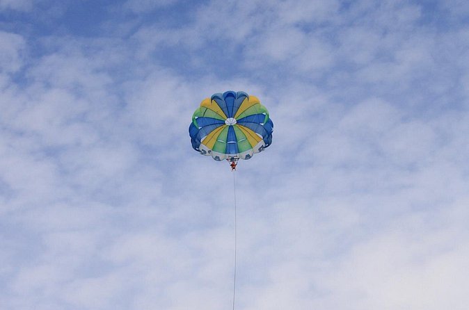 Los Cabos Parasailing Adventure Skybound over Cabo San Lucas Bay - Looking toward El Arco from the air