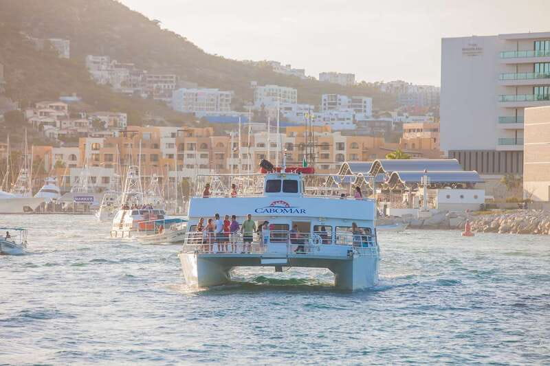 Los Cabos: Sunset Dinner Cruise with Transportation - Tacos, drinks, and the food line