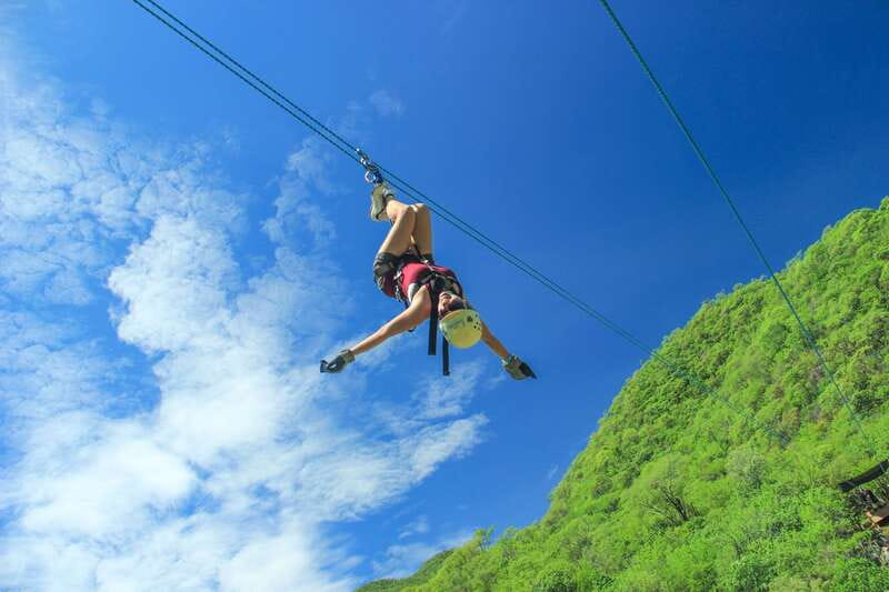 Los Cabos: Zip Lines and UTVs with Mexican Lunch and Drinks - The canyon course, from bridge to rock wall