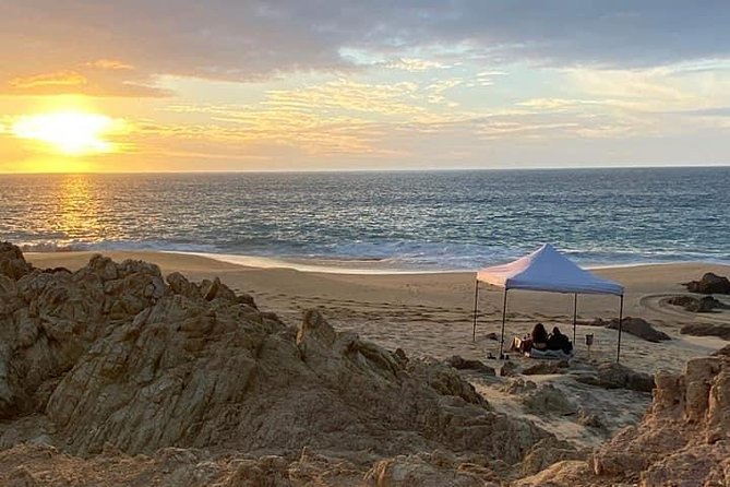 Love is in the air: Private Cabo Beach Sunset Horse Ride W Dinner - From Migrino’s dry riverbeds to the Pacific shore