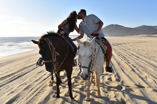 Love is in the air: Private Cabo Beach Sunset Horse Ride W Dinner - Who will enjoy this most