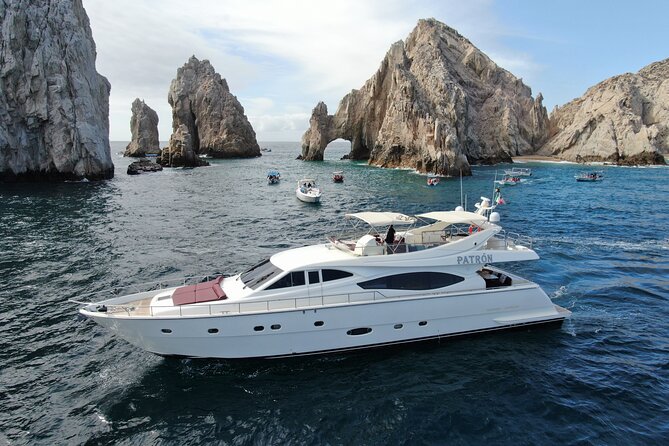 Luxury Yacht Charter in Cabo San Lucas - Ferretti 88ft. - One hour and 15 minutes along the Pacific Coast