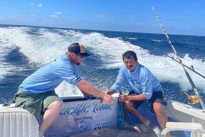 Pacifictime too sports fishing in Cabo San Lucas - Booking timing, weather, and cancellation
