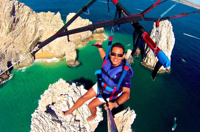Parasailing Adventure in Los Cabos - Rising above Cabo San Lucas Bay