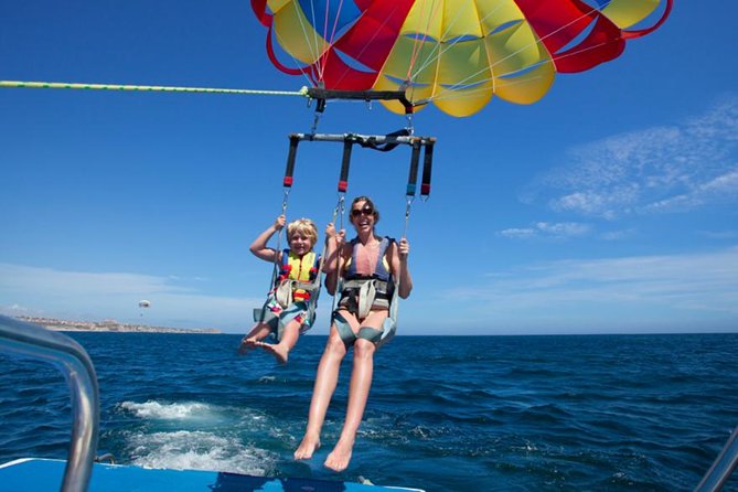 Parasailing Adventure in Los Cabos - What you see from the boat and the sky