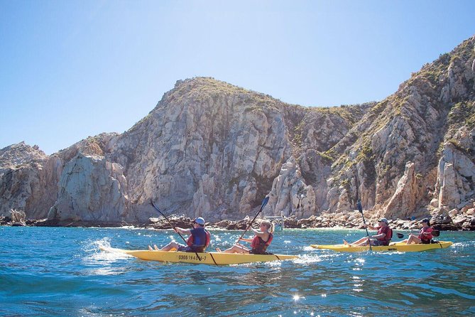 Private Los Cabos Arch & Playa del Amor tour by Glass bottom kayak - The $500 private-group price