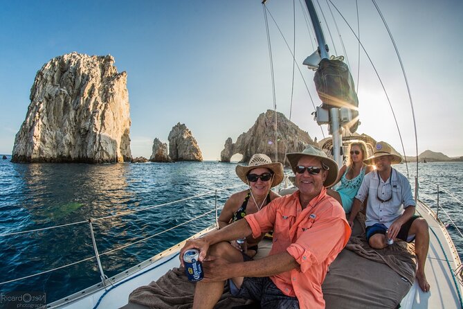 Private Luxury 42ft Sailing with Snorkeling in Los Cabos - Raising the sails toward the Pacific