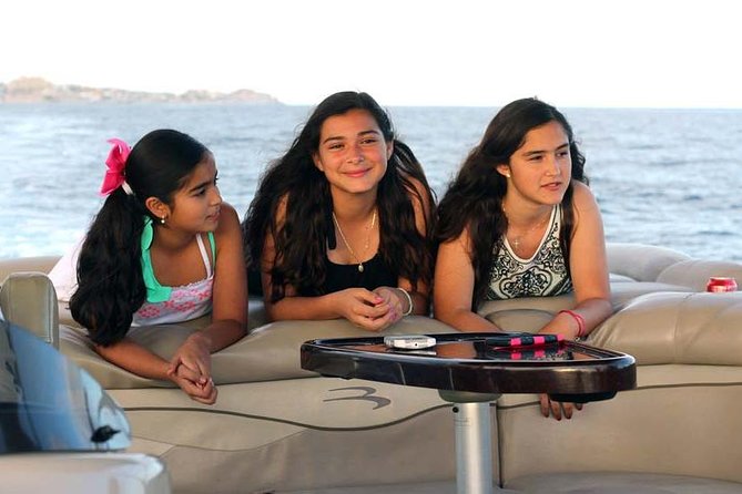 Private Luxury Pontoon Boat, Snorkel, Arch, Sunset & byond - Cabo’s private boat ride at a glance